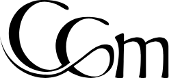 Logo de la Clinique CGM en noir sur fond transparent, avec lettrage élégant et courbes distinctives.
