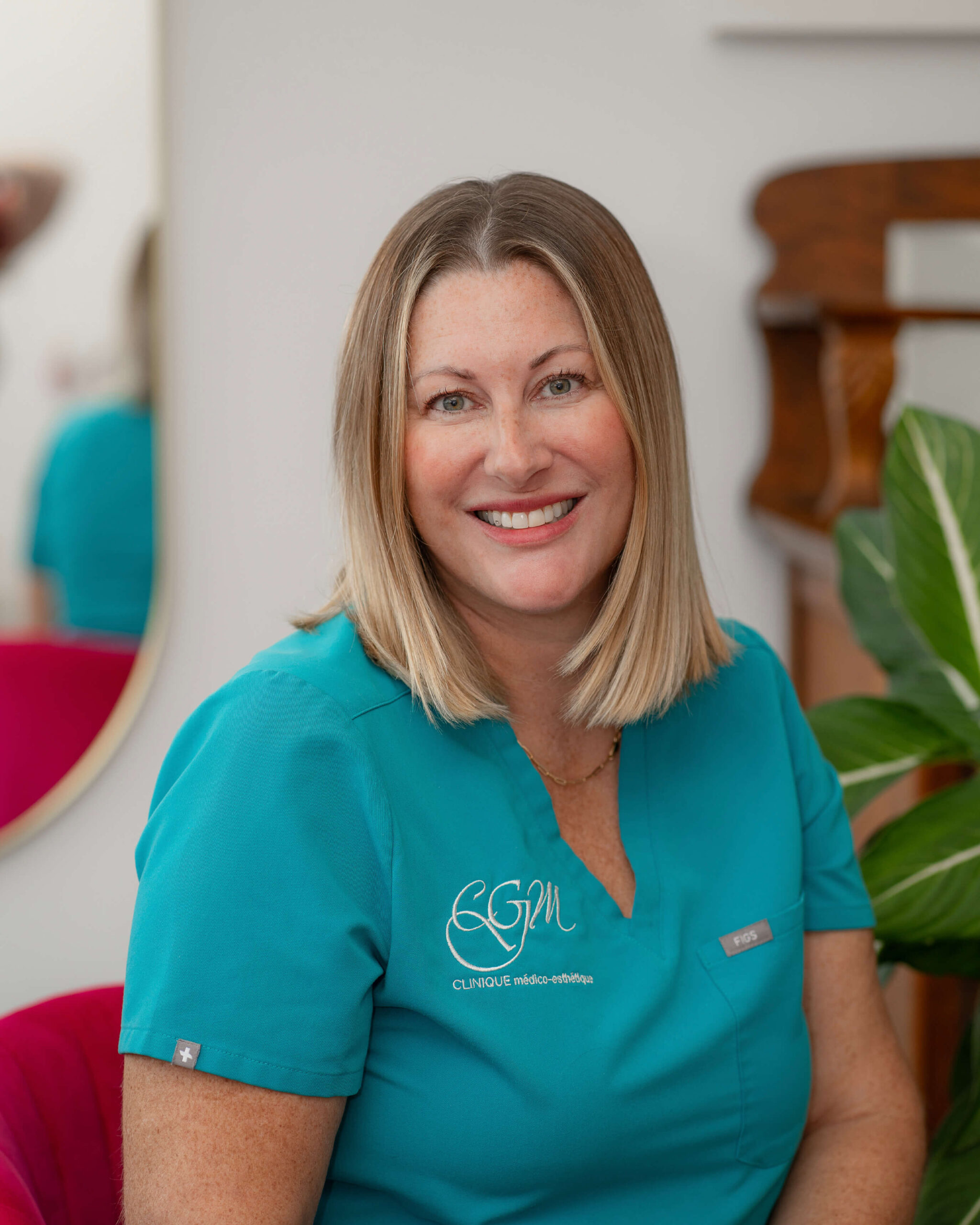 Portrait de Geneviève, propriétaire de la Clinique médico-esthétique CGM.